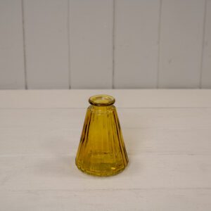 Mini Ribbed Tapered Vase - Various Colours