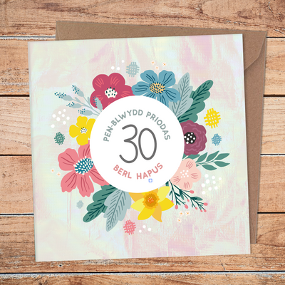 Penblwydd Priodas 30 Berl Hapus