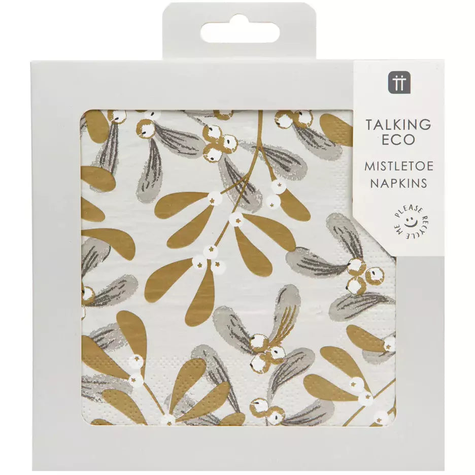 Mistletoe Printed Napkins