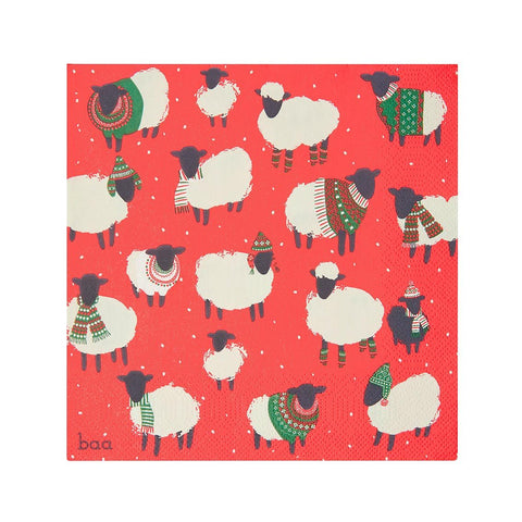 Christmas Sheep Napkin