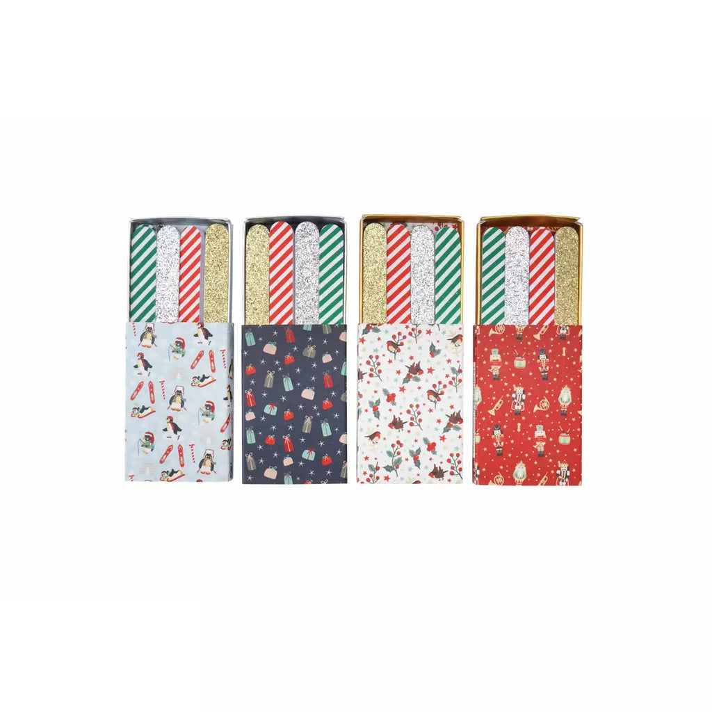 Christmas Matchbox Nail File - Various Designs