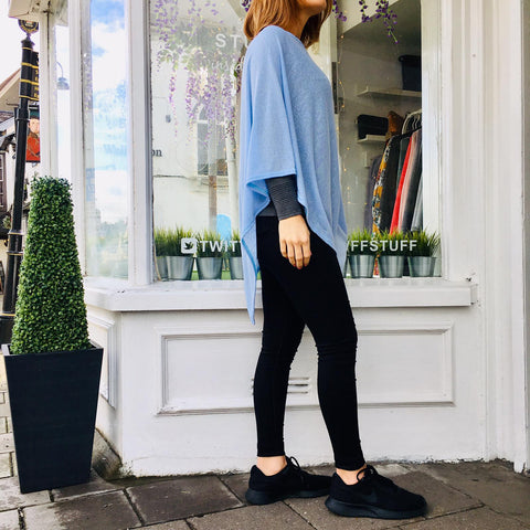 Lightweight Fine Knit Poncho - Various Colours