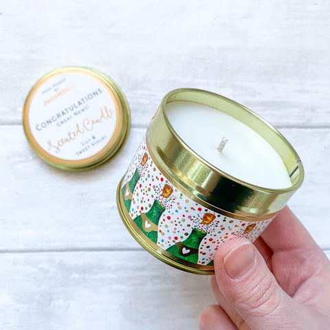Sentiment Tin Candles