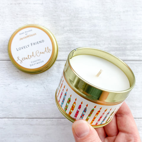 Sentiment Tin Candles