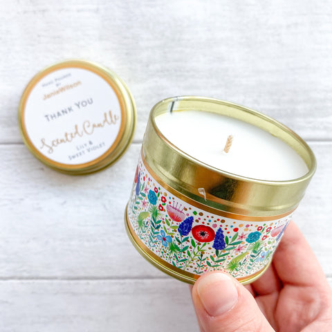 Sentiment Tin Candles