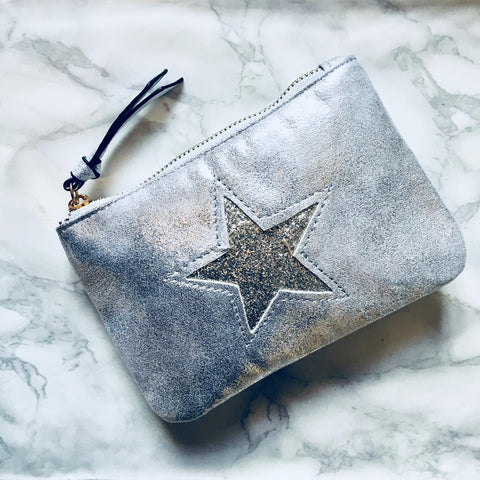 Metallic Coin Purse With Star Detail - Various Colours