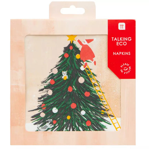 Santa Christmas Tree Napkins