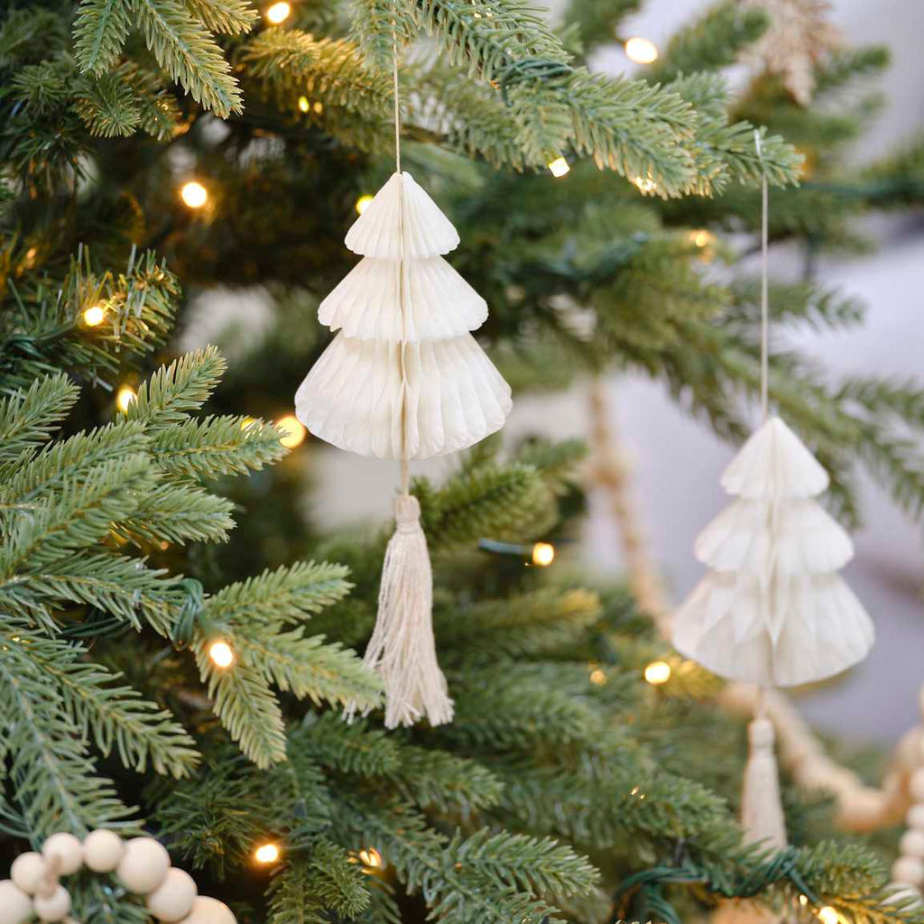 Honeycomb Tree With Macrame Tassels