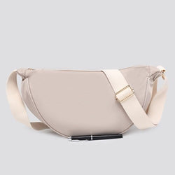Sling Bag with Woven Strap - Various Colours
