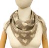 Contrast Hearts Triangle Scarf - Various Colours