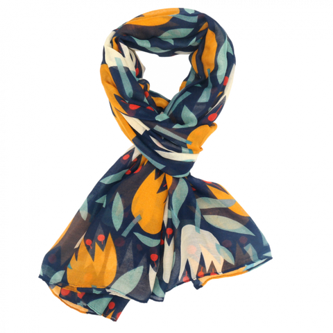 Tulips Lightweight Scarf - Various Colours