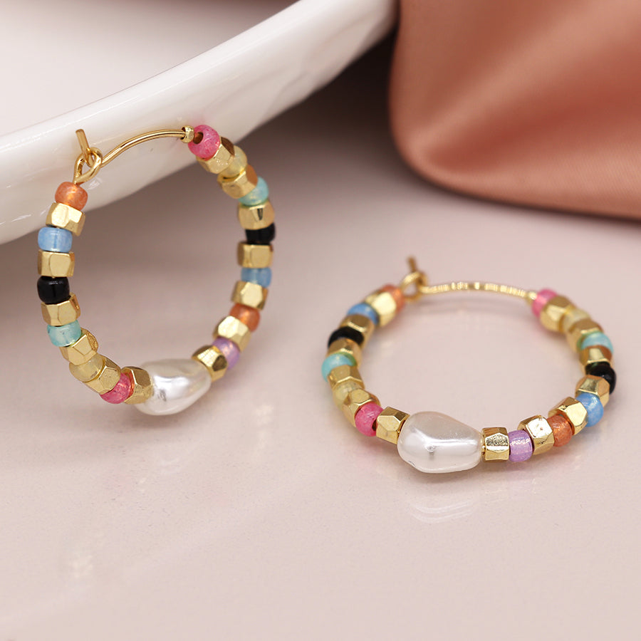 Multicolour Hoop Earrings