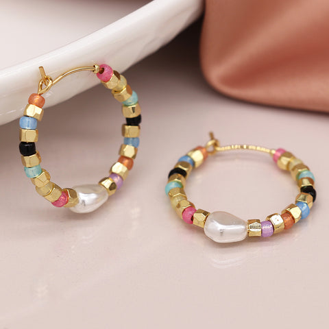 Multicolour Hoop Earrings
