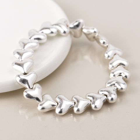 Worn Hearts Bracelet - Various Colours