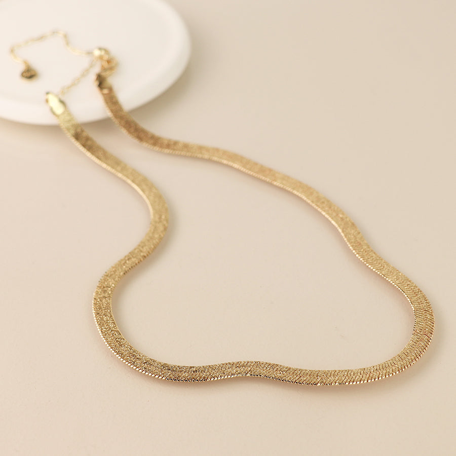 Golden Liquid Chain Necklace