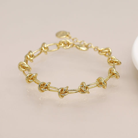 Golden Knot Link Bracelet
