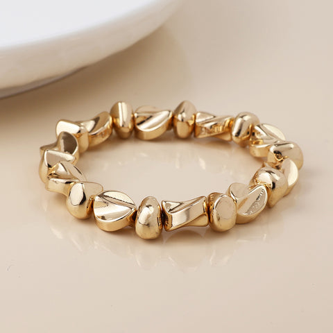 Organic Bead Stretch Bracelet - Various Colours