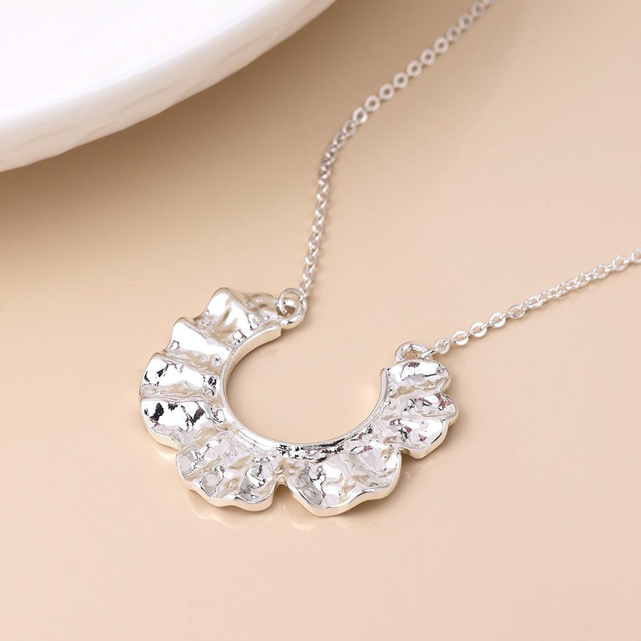 Textured Wave Necklace - Various Colours