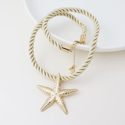 Starfish with Cord Necklace