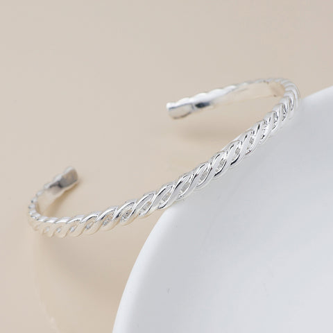 Twist Braid Bangle - Various Colours