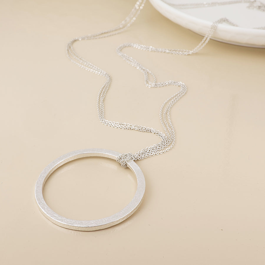 Luna Large Hoop Necklace - Various Colours