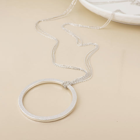 Luna Large Hoop Necklace - Various Colours