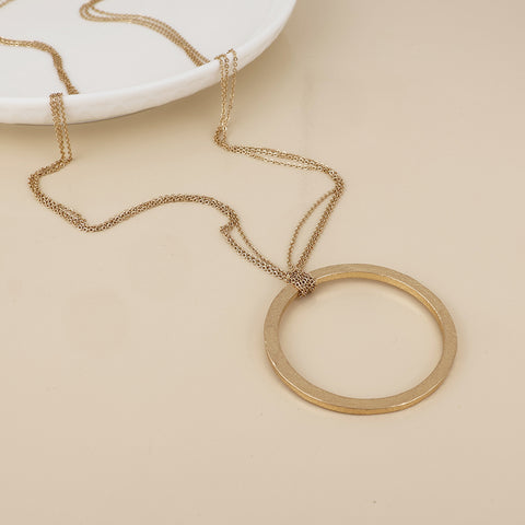 Luna Large Hoop Necklace - Various Colours