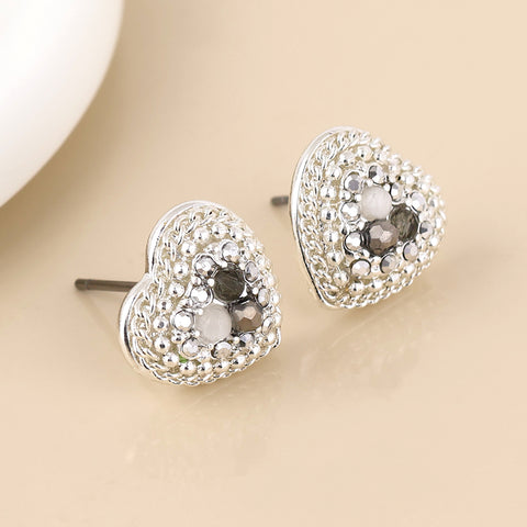 Clara Heart Earrings - Various Colours