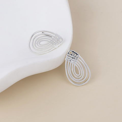 Deco Lattice Stud Earrings- Various Colours
