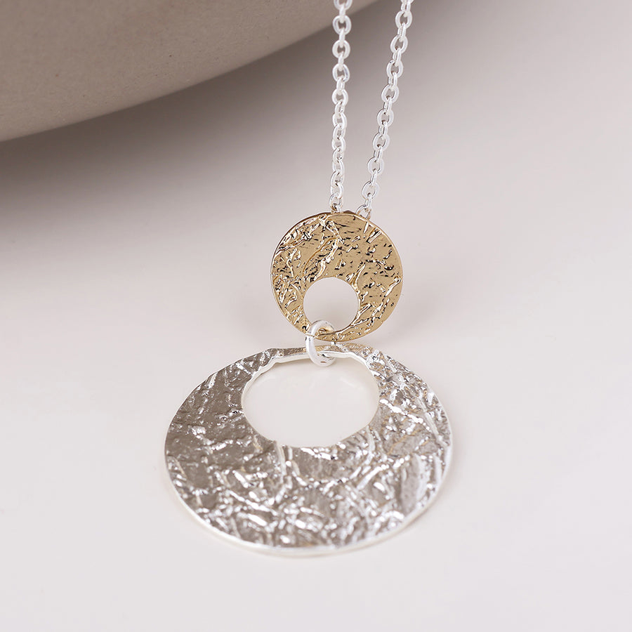 Eclipse Double Circle Necklace