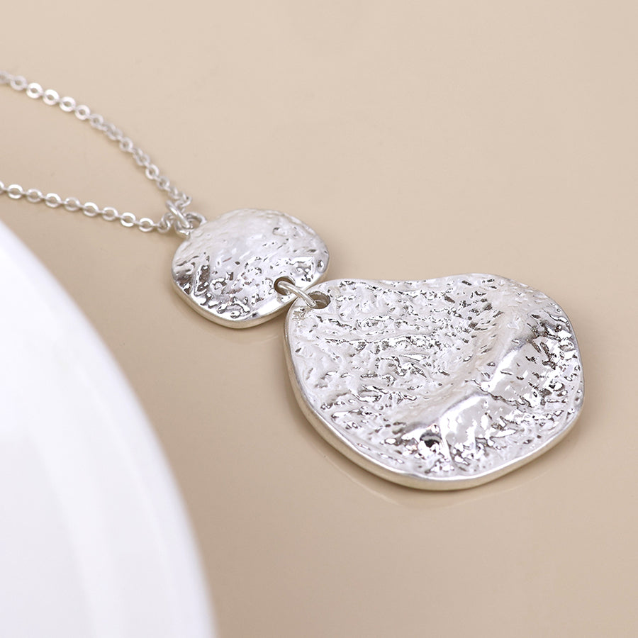 Molten Double Drop Necklace - Various Colours