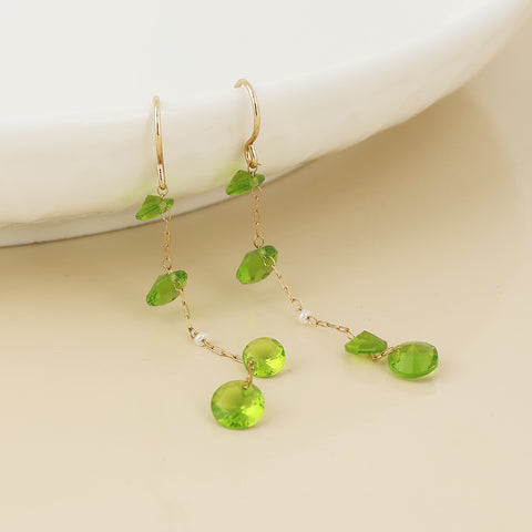 Lyra Earrings with Crystals - Various Colours