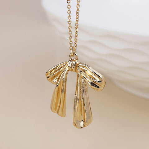 Colette Bow Necklace - Various Colours