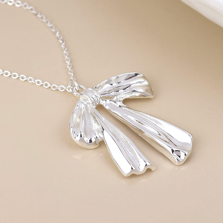 Colette Bow Necklace - Various Colours