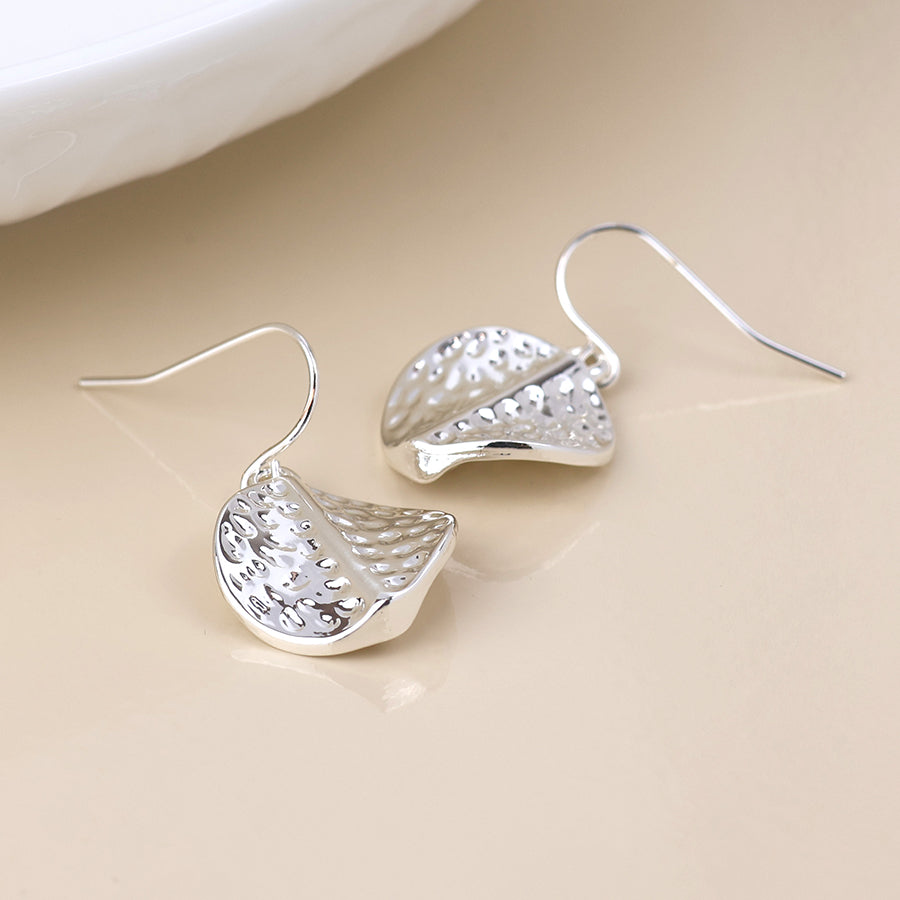 Ivy Hammered Twist Earrings - Various Colours
