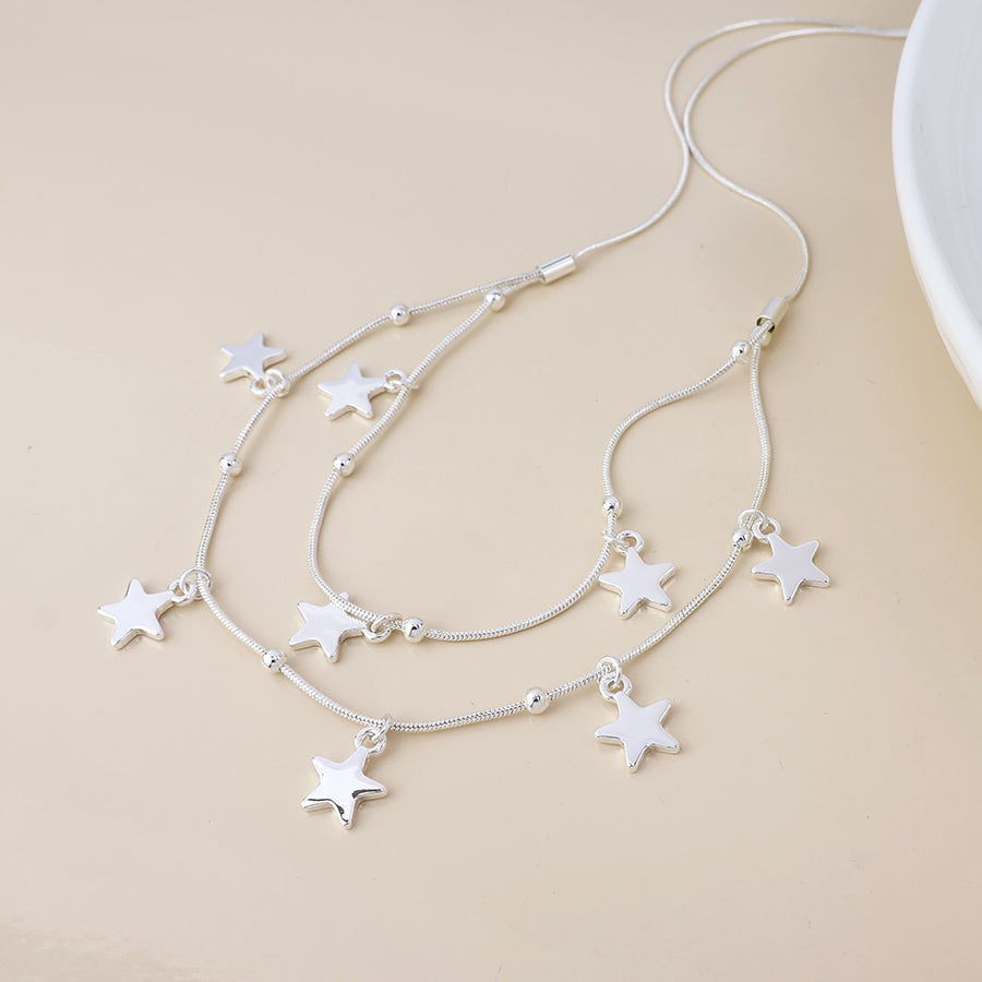 Stardust Double Strand Necklace - Various Colours