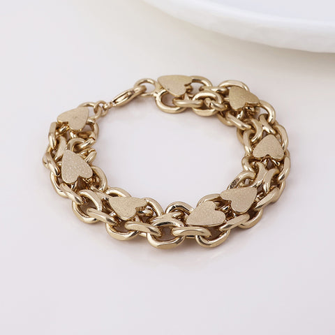 Unity Chunky Chains and Heart Bracelet - Various Colours