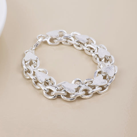Unity Chunky Chains and Heart Bracelet - Various Colours