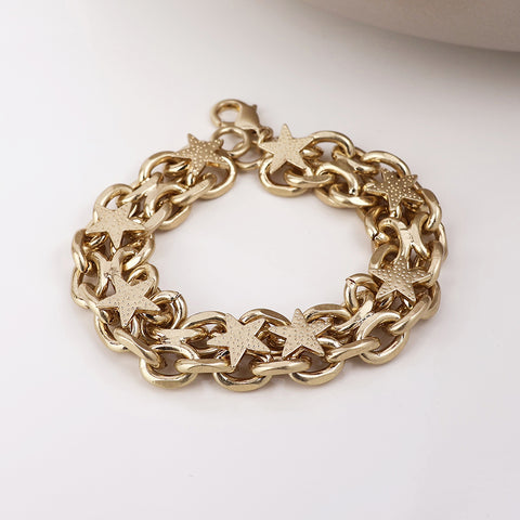Unity Chunky Chains and Stars Bracelet - Various Colours