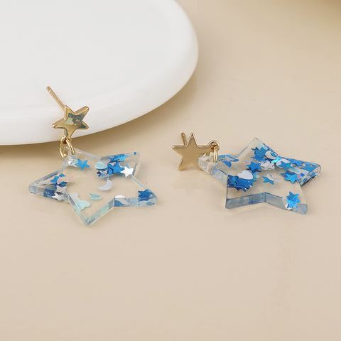Cosmic Confetti Star Earrings - Various Colours