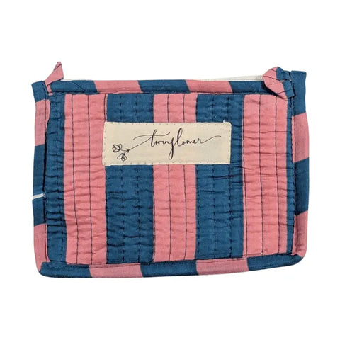 Striped Quilted Small Purse - Various Sizes