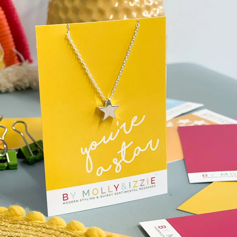 Sentiment Necklaces On A Card