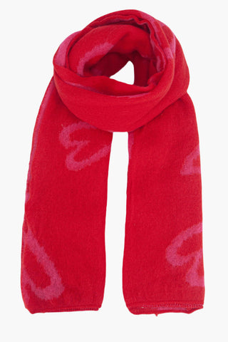 Sketched Hearts Scarf - Various Colours
