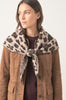 Leopard Print Triangle Scarf - Various Colours