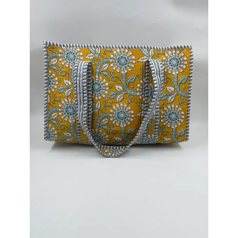 Quilted Tote Bag - Various Colours