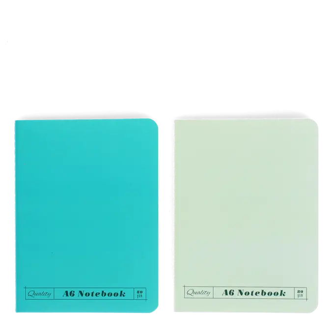 A6 Notebooks - Green & Aqua