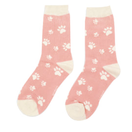 Miss Sparrow Paw Prints Socks - Various