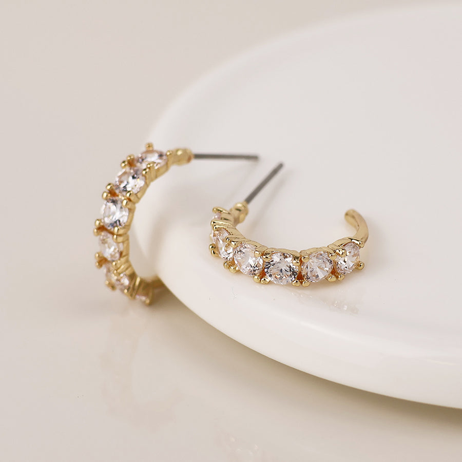 Golden Crystal C Hoop