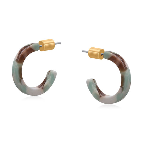 Petite Resin Hoop - Various Colours
