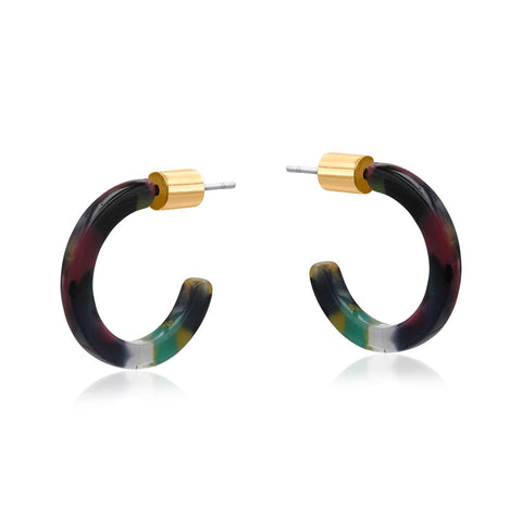 Petite Resin Hoop - Various Colours